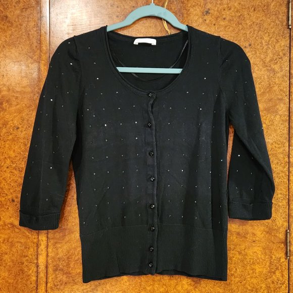 Black Button-Down Sweater/Cardigan from PROMOD - Picture 1 of 5